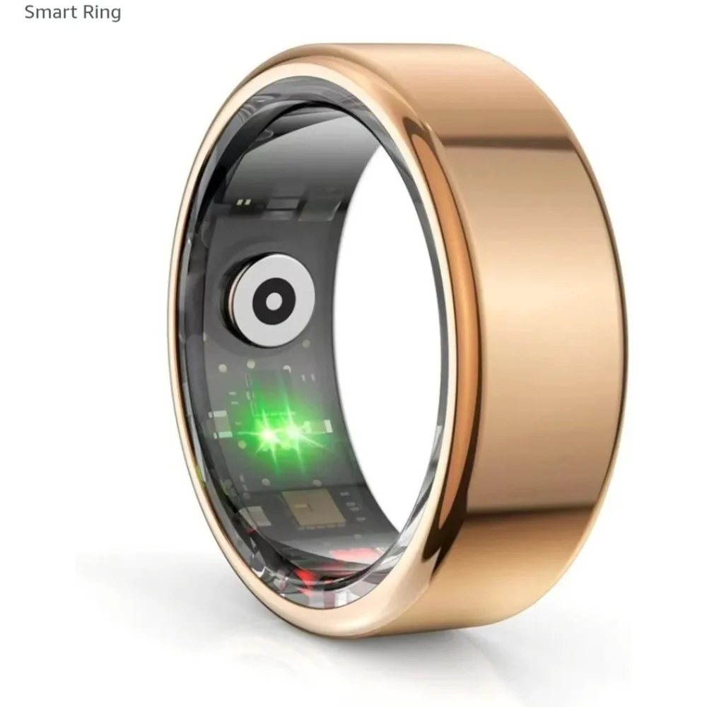 Smart Ring in Black, Size 8